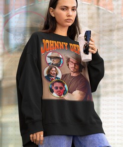 Photo Homage Justice for Johnny Depp Sweatshirt with RottenBorn Trial