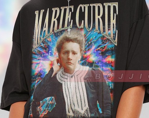 Physicist MARIE CURIE Vintage Shirt, Homage Tshirt - Classic movie t shirts - Image 2