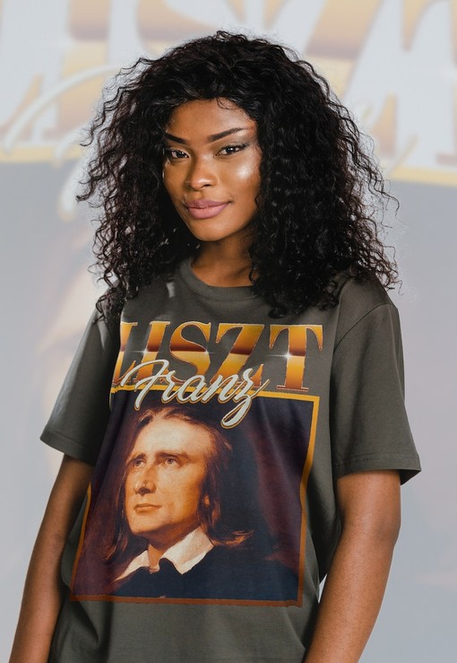 Pianist Franz Liszt Classical Music Artist Homage Shirt, Retro 90s Sweater