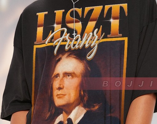 Pianist Franz Liszt Classical Music Artist Homage Shirt, Retro 90s Sweater - Image 2
