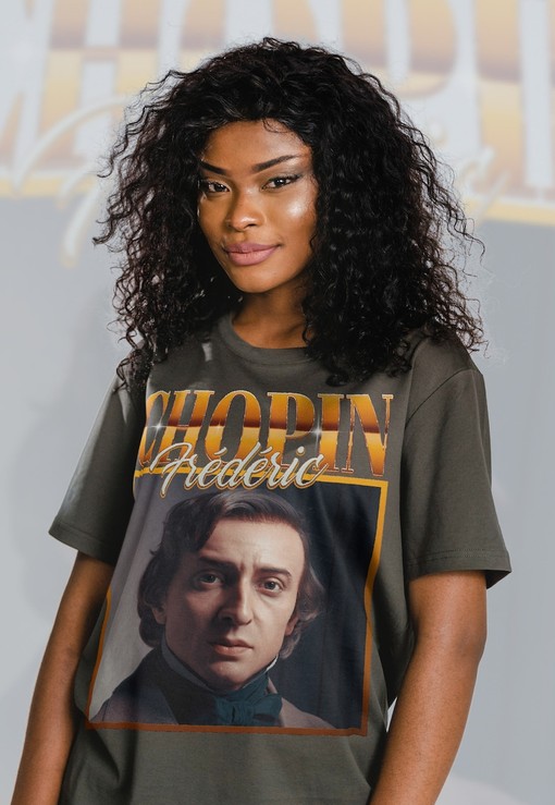 Pianist Legend  Chopin Homage Retro 90s Sweater Shirt, Chopin Fan Tee