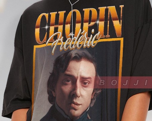 Pianist Legend  Chopin Homage Retro 90s Sweater Shirt, Chopin Fan Tee - Image 2