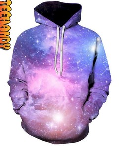 Pink Galaxy Hippie Cosmic All Over Print 3D Hoodie with Design