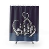 Pirate Ship Boat Kraken Octopus Tentacles Print Shower Curtain for Adventure Bathroom Decor