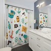 Pirate-Themed Shower Curtain with Nautical Print - Set Sail with Style