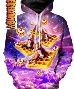 Pitbull Waffle Dog Print All Over Print 3D Hoodie with Design