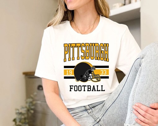 Pittsburgh Football Sweatshirt - Vintage Retro NFL Shirt for NFL Fans - Image 3
