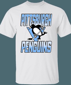 Pittsburgh Penguins Baby Blue Vintage NHL T-Shirt Sweatshirt Hoodie - Ideal for Fans