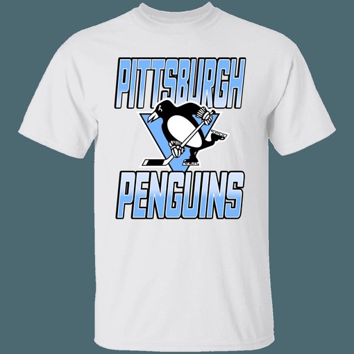 Pittsburgh Penguins Baby Blue Vintage NHL T-Shirt Sweatshirt Hoodie - Ideal for Fans