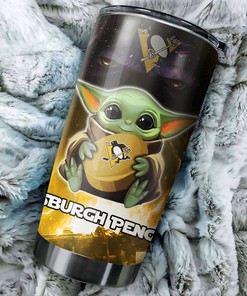 Pittsburgh Penguins Fans Need This Baby Yoda NHL Tumbler with NHL Logo Tumbler