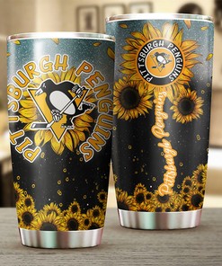 Pittsburgh Penguins NHL Tumbler - Daily Dose of Sunshine with Sunflower Tumbler
