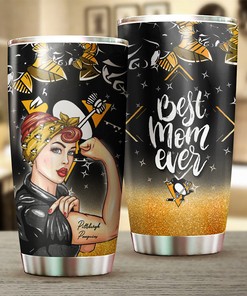 Pittsburgh Penguins NHL Tumbler - Strong Best Mom Ever Hockey Tumbler - G Fanatics