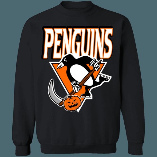 Pittsburgh Penguins Reaper Penguin Halloween Edition NHL Sweatshirt Hoodie T-Shirt - A Must-Have for Hockey Fans - Image 2
