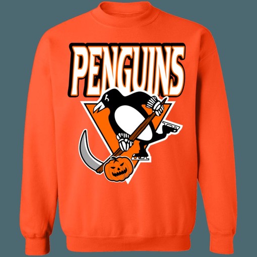 Pittsburgh Penguins Reaper Penguin Halloween Edition NHL Sweatshirt Hoodie T-Shirt - A Must-Have for Hockey Fans - Image 3
