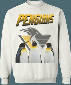Pittsburgh Penguins Retro NHL Sweatshirt Hoodie T-Shirt - Classic Design for Hockey Enthusiasts