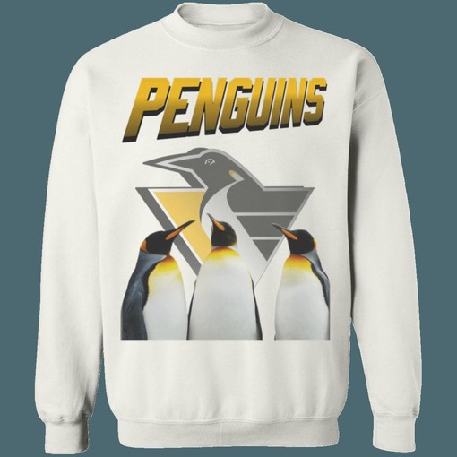 Pittsburgh Penguins Retro NHL Sweatshirt Hoodie T-Shirt - Classic Design for Hockey Enthusiasts