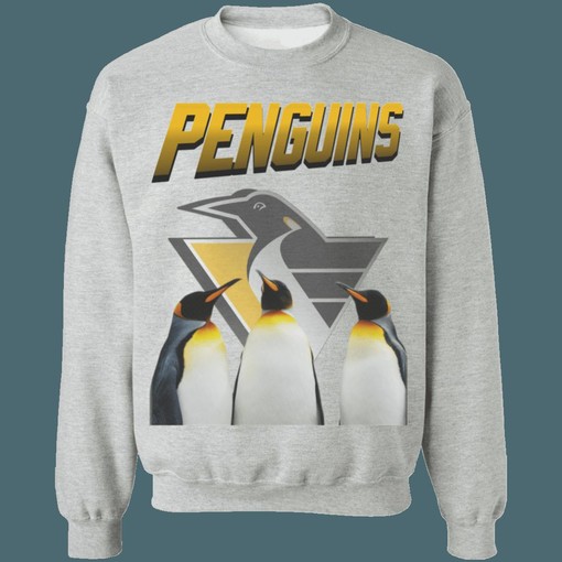 Pittsburgh Penguins Retro NHL Sweatshirt Hoodie T-Shirt - Classic Design for Hockey Enthusiasts - Image 2
