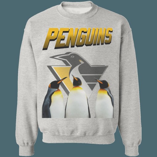 Pittsburgh Penguins Retro NHL Sweatshirt Hoodie T-Shirt - Classic Design for Hockey Enthusiasts - Image 3