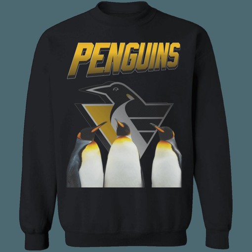 Pittsburgh Penguins Retro NHL Sweatshirt Hoodie T-Shirt - Classic Design for Hockey Enthusiasts - Image 4