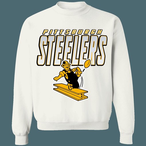 Pittsburgh Steelers 1960's Vintage NFL Football Sweatshirt Hoodie for Fans - Image 2
