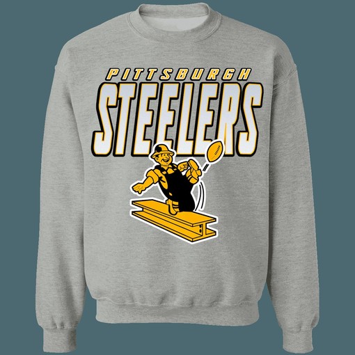 Pittsburgh Steelers 1960's Vintage NFL Football Sweatshirt Hoodie for Fans - Image 3