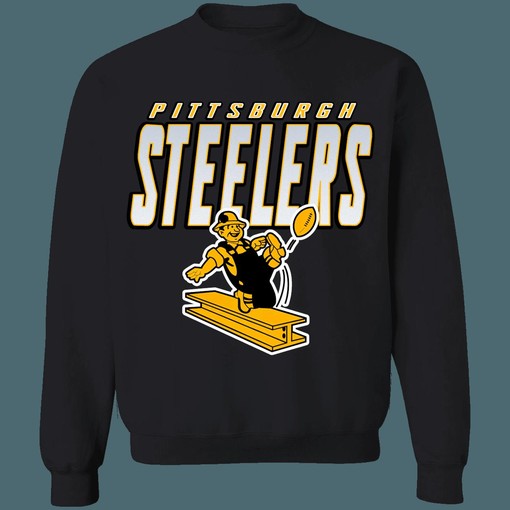 Pittsburgh Steelers 1960's Vintage NFL Football Sweatshirt Hoodie for Fans - Image 4