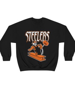 Pittsburgh Steelers HALLOWEEN Retro NFL Crewneck Hoodie Shirt for Fans