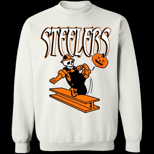 Pittsburgh Steelers HALLOWEEN Retro NFL Football Sweatshirt Hoodie for Fans - Image 4
