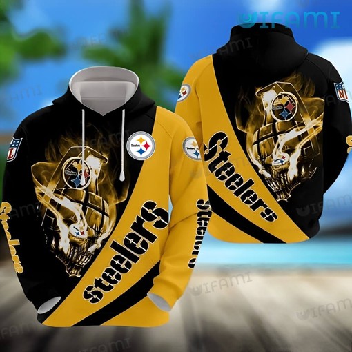 Pittsburgh Steelers Skull Grenade All Over Print Hoodie with Cool Graphics