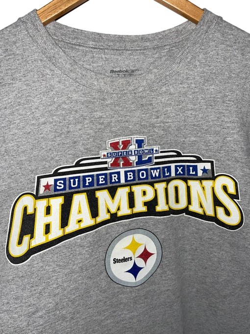 Pittsburgh Steelers Super Bowl Vintage Style Hoodie Sweatshirt - Reebok - Image 2