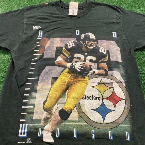 Pittsburgh Steelers Vintage Style Rod Woodson NFL Sweatshirt T-shirt, NCAA Football Teams Gifts for Fans - Image 2