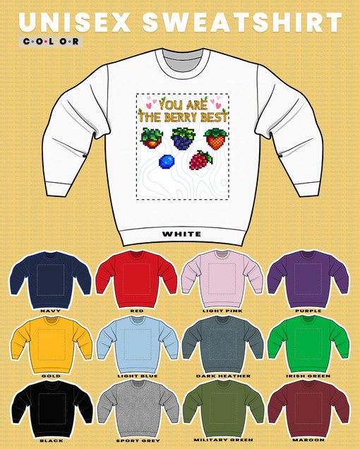 Pixel 8-Bit Farming Game Sweatshirt, Stardw Valley Vintage Game Tee - Image 3