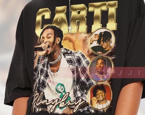Playboi Carti Homage Shirt, Playboi Carti Vintage Shirt, Playboi Carti Rapper Tee, Rapper Hiphop Playboi Carti - Image 2