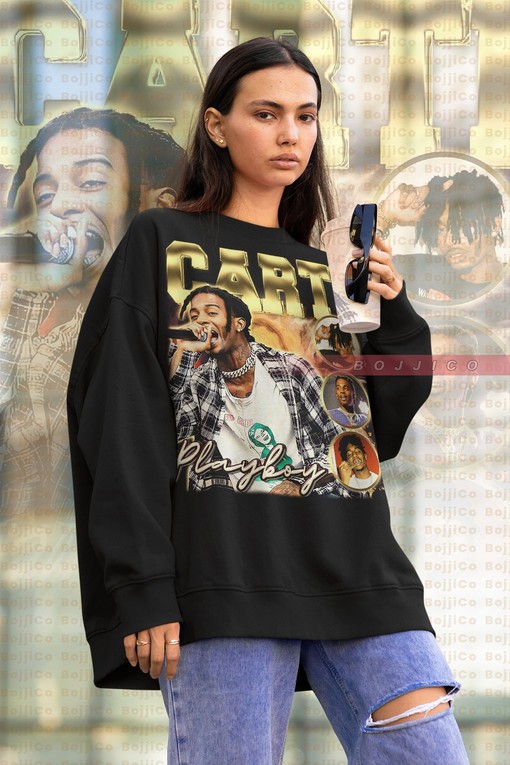 Playboi Carti Homage Sweatshirt, Rapper Hiphop Sweater, Vintage Movie Shirts, Movie Fans Gifts for Men