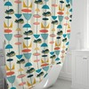 Playful Cool Kitty 50's Atomic Mid Century Modern Retro Shower Curtain for a Fun Look