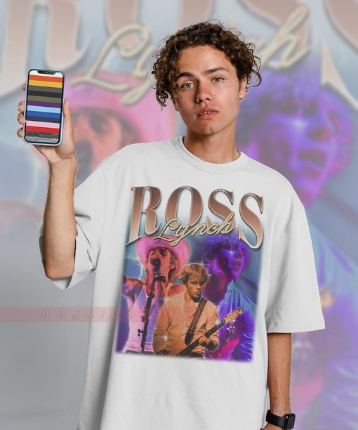 Pop Rock Band Ross Shor Lynch Tee - Sabrina and Austin Lynch Sweatshirt - Riker Lynch R5 Lynch Tee - Image 3