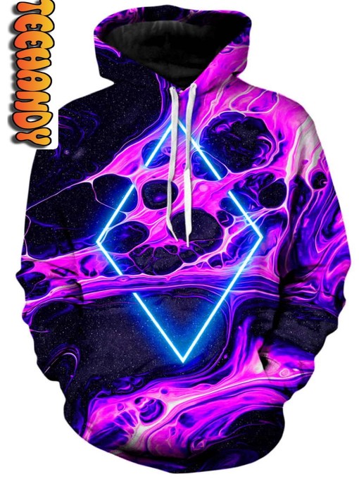 Portal Home Pink Unisex Portal Design All Over Print 3D Hoodie with Design