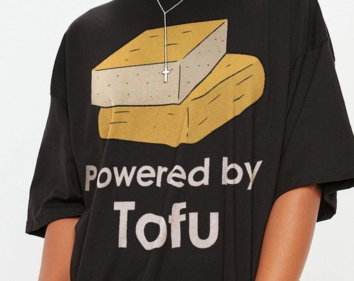 Powered by Tofu Funny Unisex Shirt, Tofu Shirts, Team Herbivore T-Shirt, Vegan Shirt, Vegetarian Tee Movie Fans Gifts - Image 2