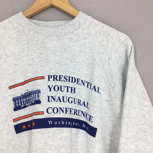Presidential Youth Inaugural Conference Vintage Hoodie Sweatshirt - American University T Shirt - Image 2