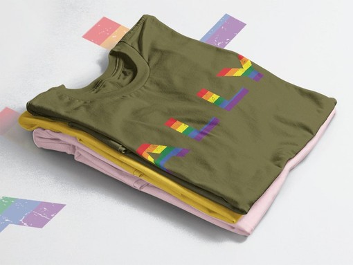 Pride Rainbow Love Symbol T-Shirt, LGBT Rainbow Flamingo Birds Tee, Free Mom Hugs Unisex Tee - Image 4