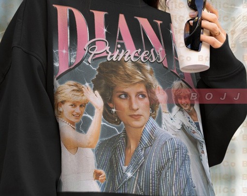 Princess Diana Fan Sweater - Vintage Style Tribute with British Royalty Quote - Image 4