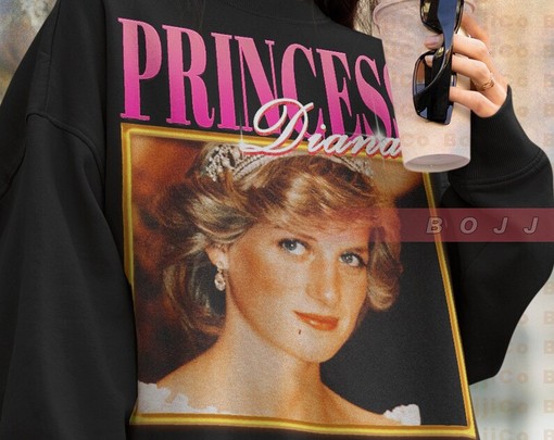 Princess Diana Fan Tee for Men - Retro Style Tribute with British Royalty Quote - Image 4