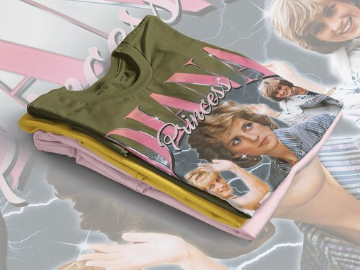 Princess Diana Retro 90s Fan Shirt for Women - Tribute to Princess of Wales - Image 4