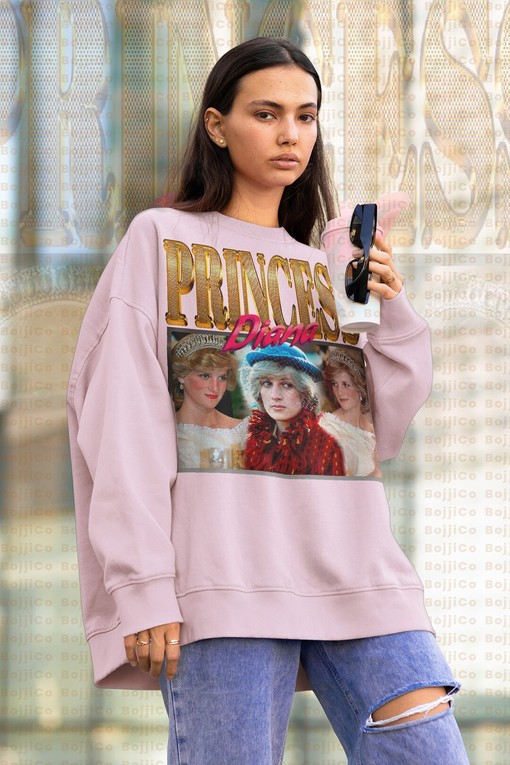 Princess Diana Shirt for Women - Retro Style Fan Tee with British Royalty Quote