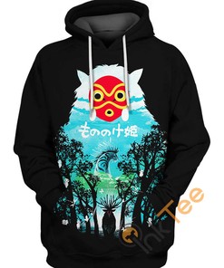 Princess Mononoke All Over Print Hoodie 3D Custom Design