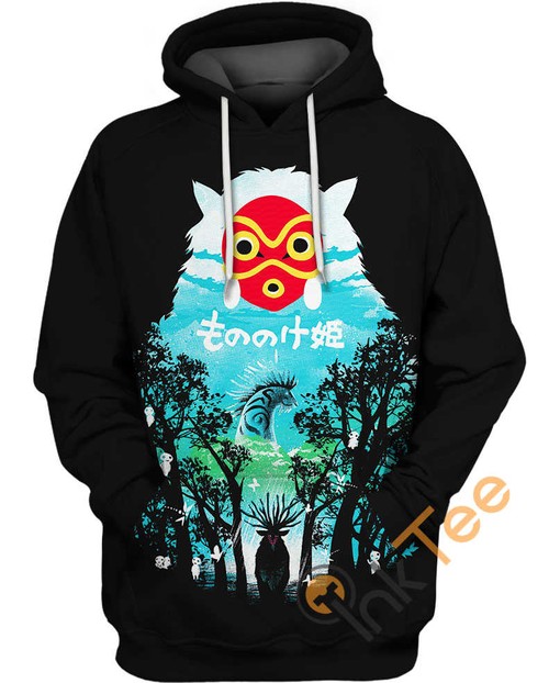 Princess Mononoke All Over Print Hoodie 3D Custom Design