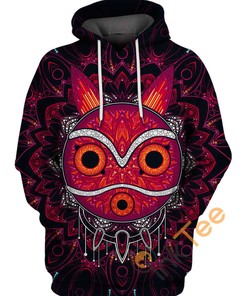Princess Mononoke Mandala Mask All Over Print 3D Hoodie