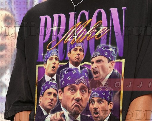 Prison Mike The Office Vintage Tee - Classic Fan Shirt with Michael Scott Quote - Image 2