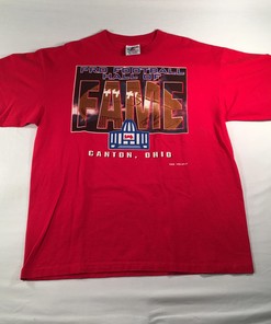 Pro Football Hall Of Fame Canton NFL Single Stitch Sweatshirt T-shirt - Ideal Gift for Football Fans