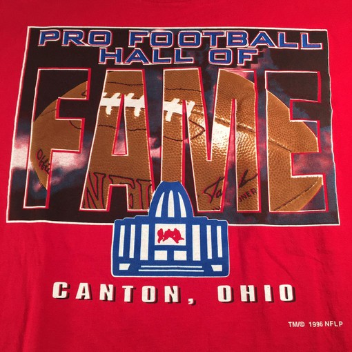 Pro Football Hall Of Fame Canton NFL Single Stitch Sweatshirt T-shirt - Ideal Gift for Football Fans - Image 2